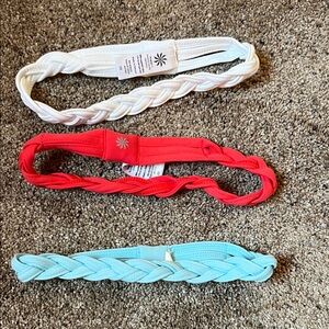 Athleta braided headbands.